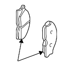 410605W585 - : Brake Pads for Infiniti Image