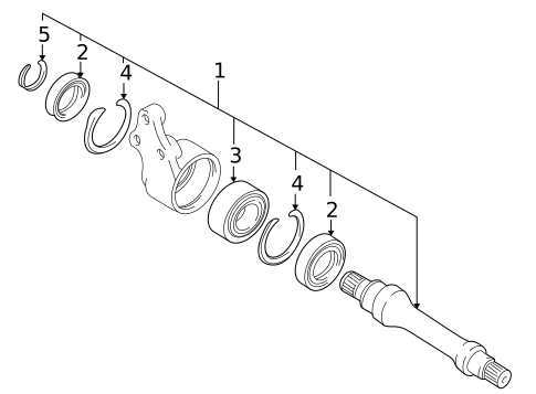 Intermediate Shaft for 2007 Suzuki Aerio #0