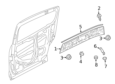 Exterior Trim - Quarter Panel for 2015 Mazda 5 #0
