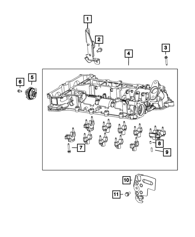 68761307AA - Engine: Flange Head Screw for Mopar Image