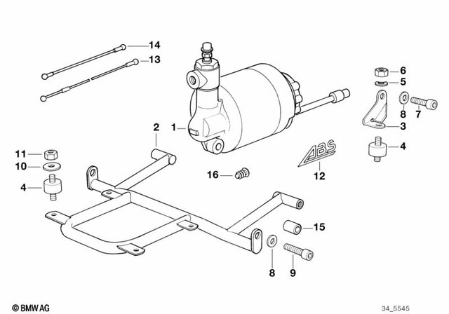 17111113699 - Brakes: Rubber Mounting -  for BMW-Motorrad Image