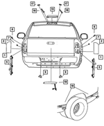 55055270 - Electrical: Tail Stop Turn Lamp, Right for Mopar Image