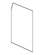 1K0831281B - Body: Upper Hinge Backing Plate for Volkswagen: Golf, Golf R, GTI, Jetta, R32, Rabbit Image