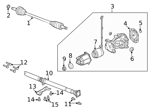 Axle Components for 2009 Ford Taurus X #0