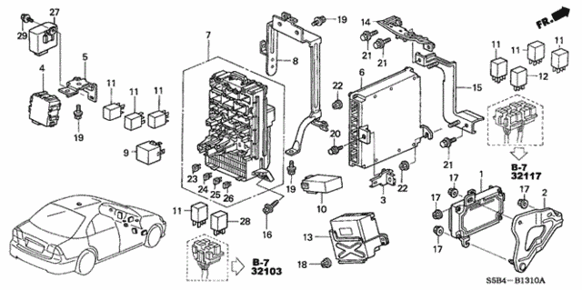 Control Unit (Cabin) for 2005 Honda Civic #0
