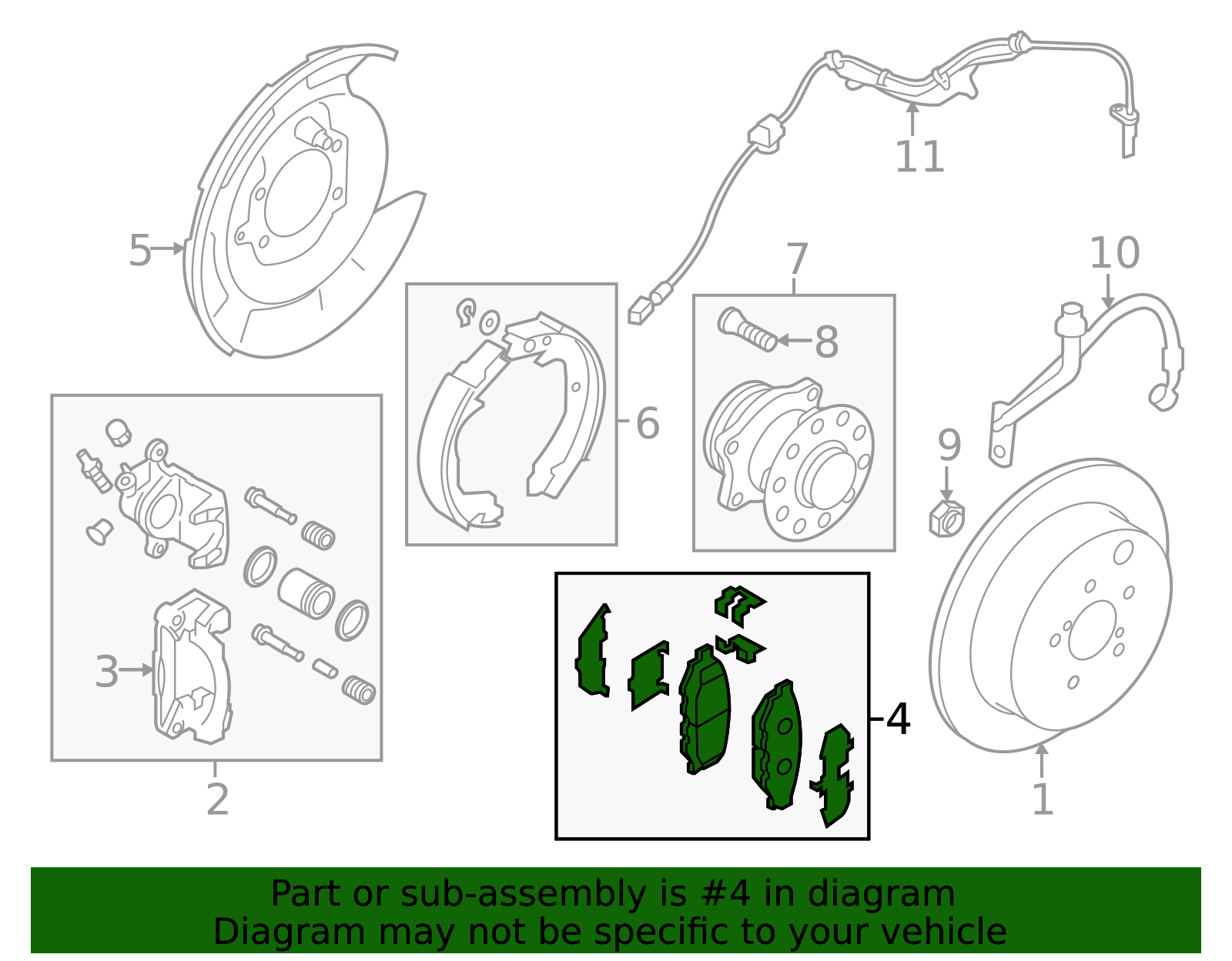 2022-2025 Subaru Brake Pads 26696CC000 | Subaru Parts Store