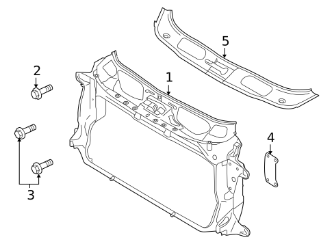 Radiator Support for 2013 Porsche Panamera #0
