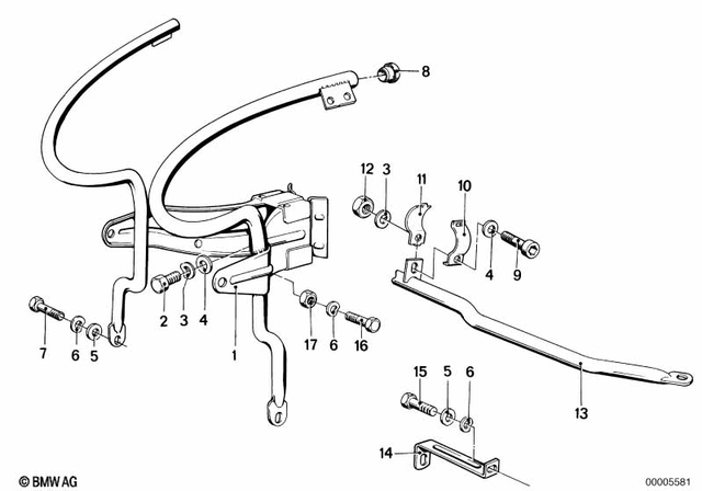46631452473 - Frame and Mounting Parts: Fairing Bracket -  for BMW-Motorrad Image