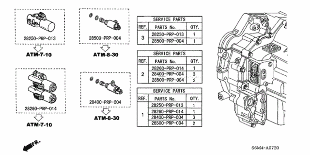 AT Solenoid Valve Set for 2002 Acura RSX #0