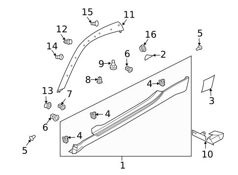 Exterior Trim - Pillars for 2007 Nissan 350Z #0