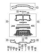 68597717AA - Exterior Ornamentation: Camera Bracket for Mopar Image