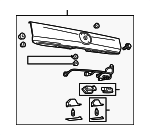 ZZCA50810 - Body: Tail Gate Molding for Mazda: Tribute Image