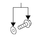 90101SE0010 - Body: Bumper Cover Bolt for Honda: Civic, Civic del Sol, CR-V, Odyssey, Ridgeline Image