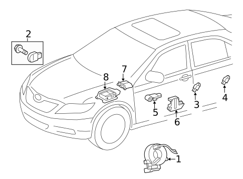 Seat Belt for 2010 Toyota Corolla #0