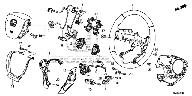 Steering Wheel (SRS) for 2019 Honda Ridgeline #0
