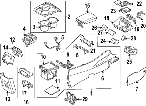 Console for 2023 Hyundai Santa Cruz #0