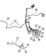 6502136 - Service Brakes: Hex Flange Head Bolt, Brake Line Attaching To Knuckle for Mopar Image