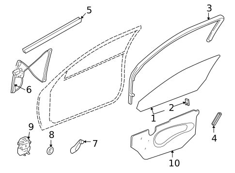 Front Door for 2001 Pontiac Grand Am #1