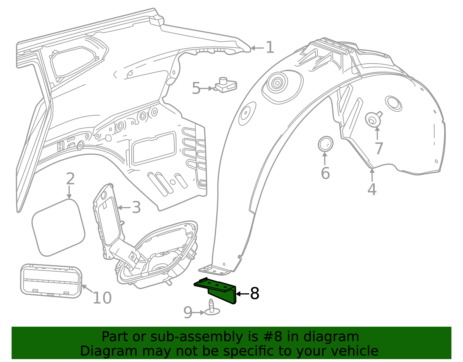 2024-2026 Buick Envista Air Deflector 42853870 GM | GMPartsDirect.com