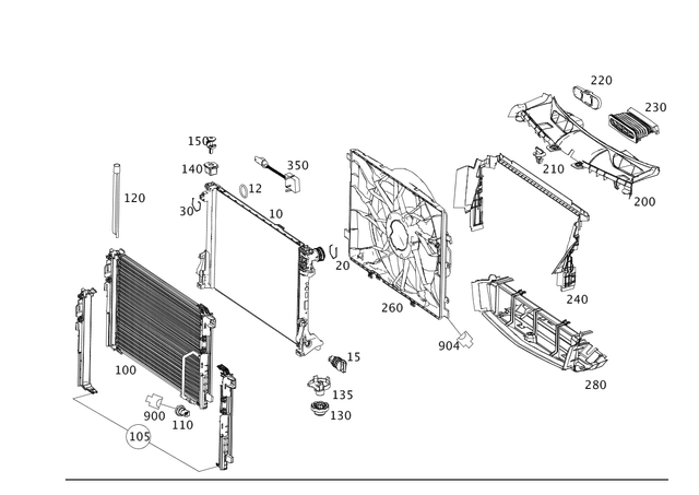 199976045 - Radiator: O-Ring for Mercedes-Benz Image image