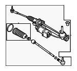 STE958 - Steering: Motorcraftâ„¢ Gear Assembly for Ford Image