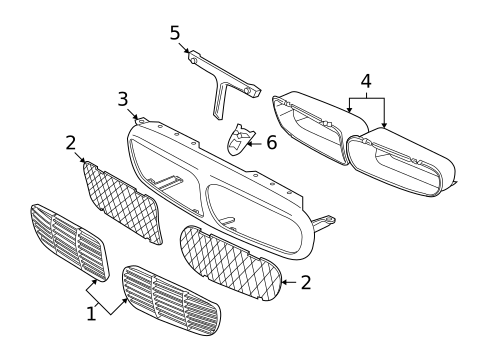 Grille & Components for 2007 Jaguar Vanden Plas #0
