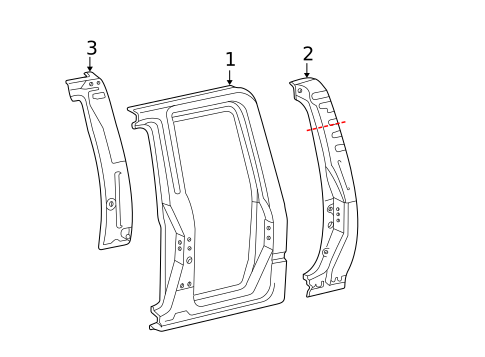 Side Panel & Components for 2003 Toyota Tacoma #2