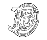 3F2Z2C028AA - Brakes: Backing Plate for FORD Image