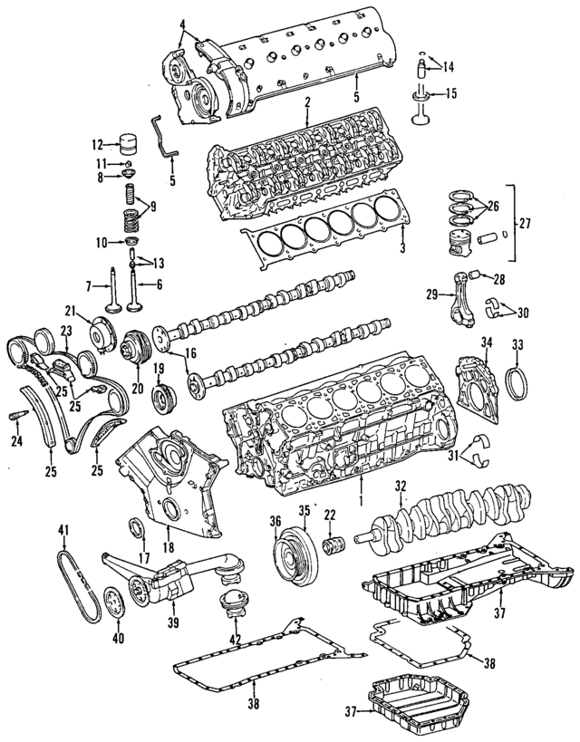 1200102120 - Engine: Cylinder Head for Mercedes-Benz Image