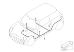 61116966377 - Audio, Navigation, Electronic Systems: Audio Wiring Harness Hifi for Mini Image
