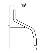 49725EZ40B - Cooling System: Outlet Hose for Nissan: TITAN XD Image