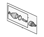 1KM498099 - Front Drive Axle: Outer Cv Joint for Volkswagen: Golf, Jetta Image