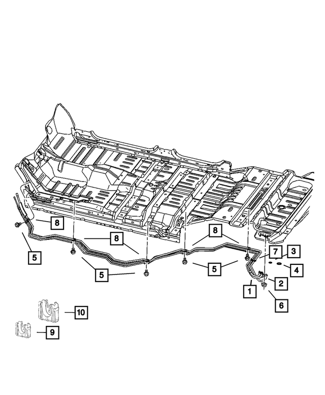 « 5135990AA – Air Conditioning &amp; Heater : Noyau Du Chauffage Tube, Alimentation pour Mopar Image »