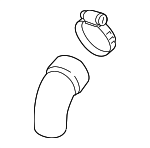 6C0145838A - Cooling System: Rear Hose for Volkswagen Image