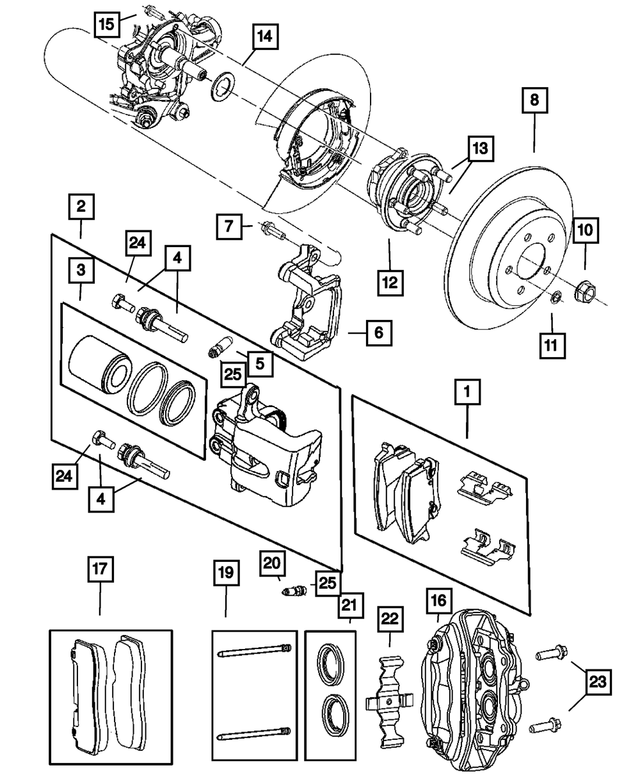 R5142565AA - Brakes: Disc Brake Caliper Assembly, Left for Mopar Image image