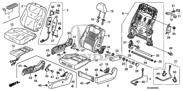 Front Seat (R.) ('08-) for 2010 Honda Odyssey #0