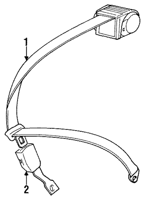 Seat Belt for 1995 Jaguar XJS #2