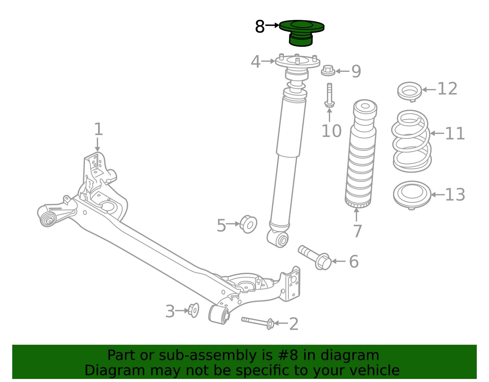 55320-9VB0A - Shock Mount 2018-2025 Nissan | Official Nissan Parts
