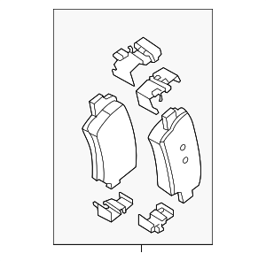 58302ATA00 - : Brake Pads for Kia: Niro Image