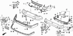 71106SL0000ZZ - Interior/Bumper: CAP, R. FR. BUMPER for Acura Image
