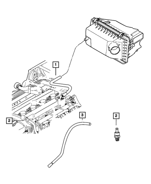 Crankcase Ventilation for 2010 Dodge Caliber #1