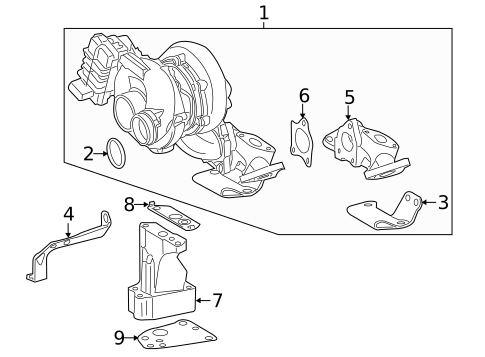 Turbocharger & Components for 2022 Mercedes-Benz Sprinter 3500XD #0
