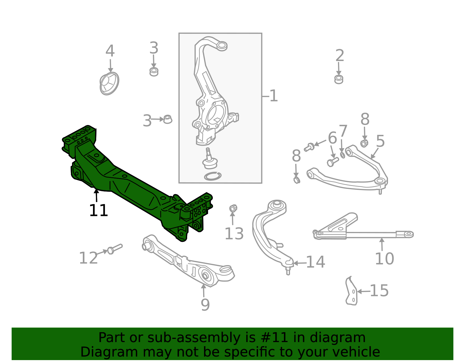 2003-2009 Nissan 350Z Cross-Member 54401-EV00A | Parts for Nissans