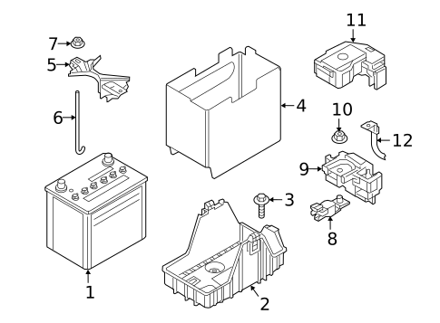 Battery for 2019 Fiat 124 Spider #0