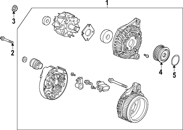 90231PGKA01 - : Alternator Nut for Honda: Civic Image