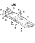 6GC97DX9AB - Interior Trim: Headliner for Mopar Image
