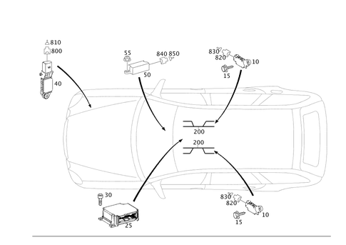 Belt Locking Retractor, Airbag and Sidebag for 1994 Mercedes-Benz E320 #0