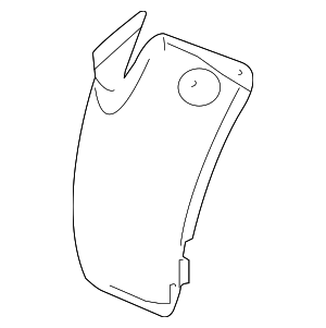 99750457401 - Body: Quarter Panel Splash Shield for Porsche Image