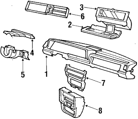 Instrument Panel for 1987 Volvo 244 #0