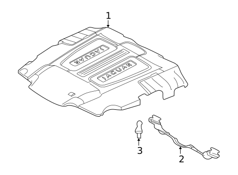 ENGINE APPEARANCE COVER for 2013 Jaguar XJ #0